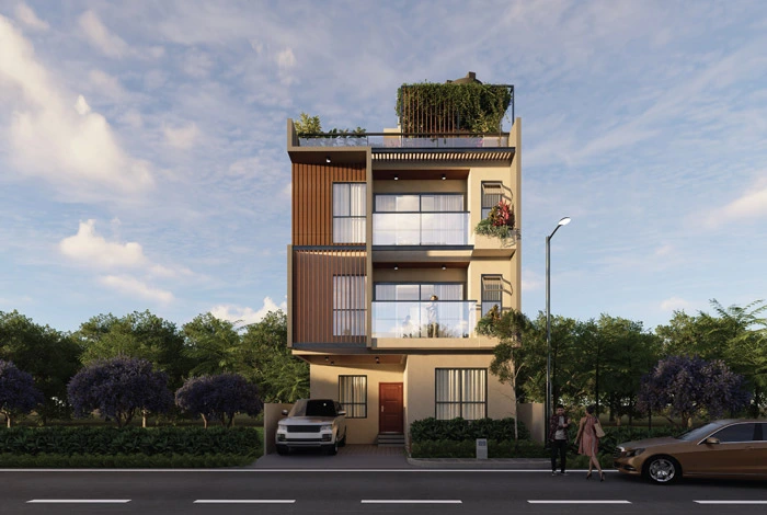 East Facing 4 BHK Villa Floor Plan
